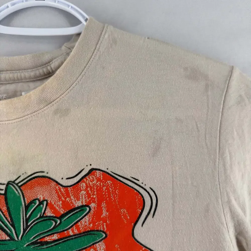 0918 Nike 'To Nature' Graphic T-Shirt Beige (stains near collar)